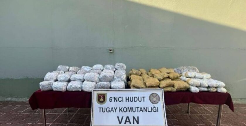 Hudut Kartalları Van Sınırında 109 Kilo Uyuşturucu Ele Geçirdi