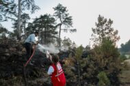Kızılay Gönüllüleri Orman Yangınlarında Ön Saflarda: “Yangın Bitene Dek Hep Beraber Buradayız”