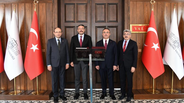  İçişleri Bakan Yardımcısı Ali Çelik Tekirdağ’da Valilikte incelemelerde bulundu