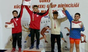 Okul Sporları Küçükler Serbest Güreş Grup Müsabakalarında Büyük Başarı