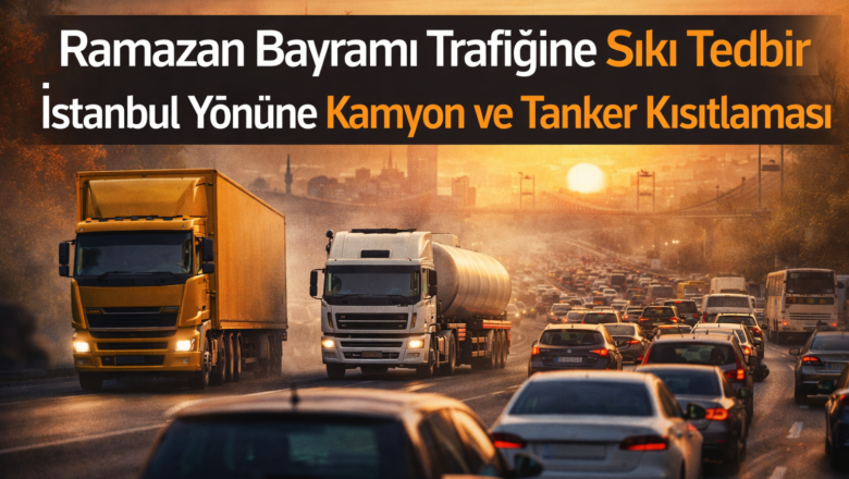  Ramazan Bayramı Trafiğine Sıkı Tedbir İstanbul Yönüne Kamyon ve Tanker Kısıtlaması