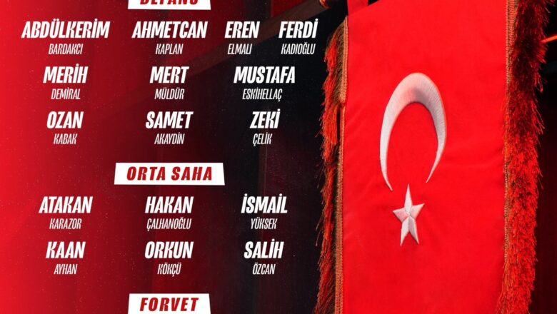  A Milli Takım’ın Romanya Maçı Aday Kadrosu Açıklandı: Ozan Kabak Yeniden Kadroda