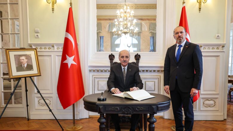  TBMM Başkanı Numan Kurtulmuş’tan Bükreş Büyükelçiliği’ne Ziyaret