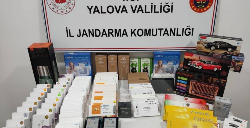 Yalova’da Kaçakçılık Operasyonu: Çok Sayıda Elektronik Eşya Ele Geçirildi