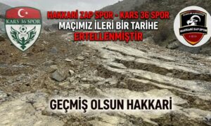 Heyelan Felaketi maça engel oldu