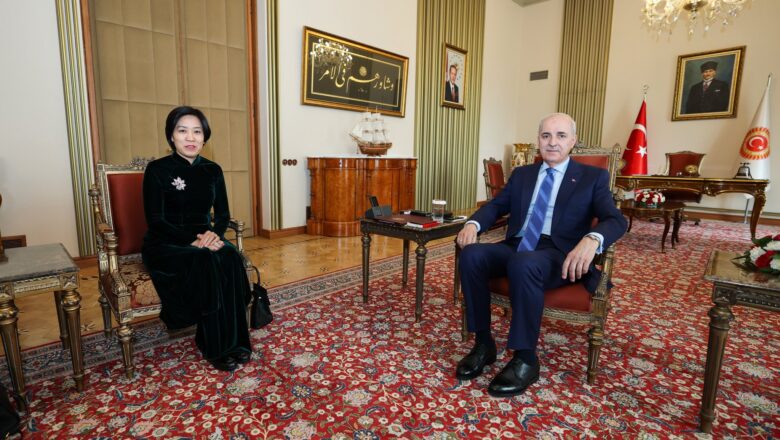  TBMM Başkanı Kurtulmuş, Vietnam Büyükelçisi’ni Kabul Etti