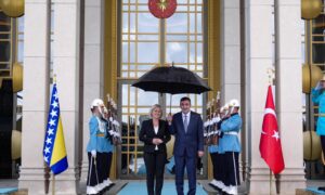 Cumhurbaşkanı Yardımcısı Cevdet Yılmaz, Bosna Hersek Başbakanı Boryana Krişto ile Görüştü
