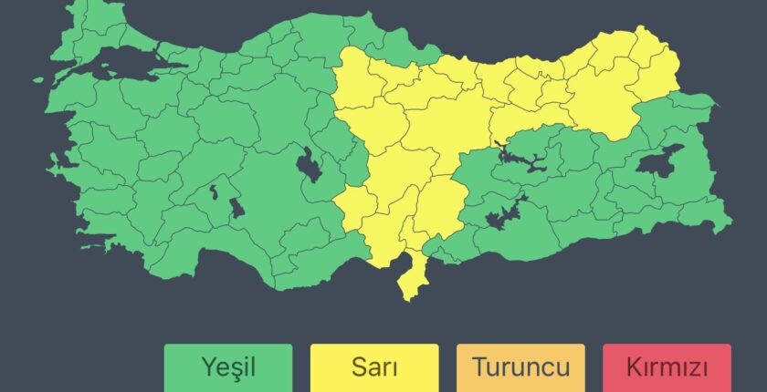 AFAD’dan Birçok İl İçin Kuvvetli Sağanak Ve Gök Gürültülü Yağış Uyarısı