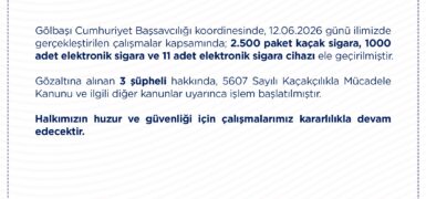 Ankara’da Kaçakçılık Operasyonu: 3 Gözaltı