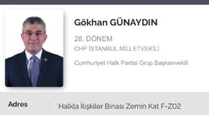 CHP’de Gökhan Günaydın’ın Grup Başkanvekilliği Görevi İade Edildi