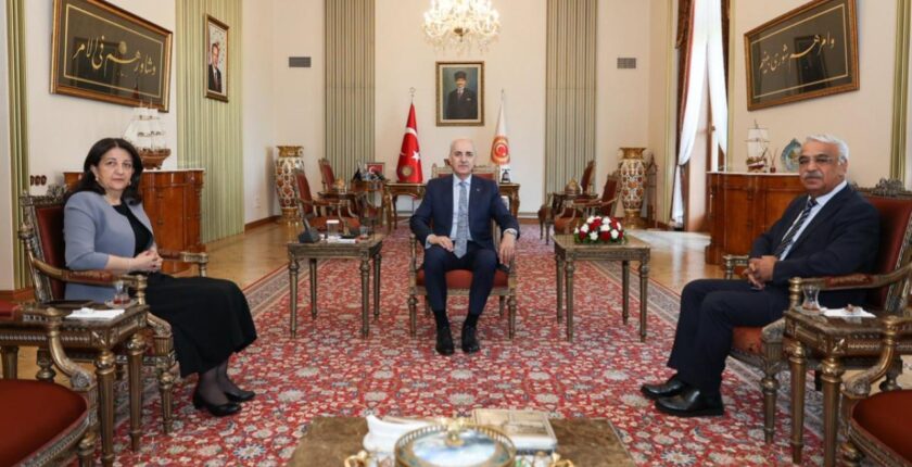 TBMM Başkanı Kurtulmuş DEM Parti İmralı Heyeti Üyelerini Kabul Etti