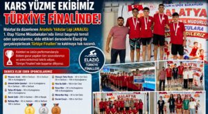 Kars yüzme takımı, Elazığ’da düzenlenecek Türkiye Finalleri’ne katılacak