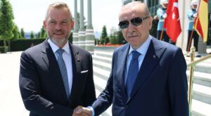Cumhurbaşkanı Erdoğan Slovakya Cumhurbaşkanı Pellegrini İle Görüştü