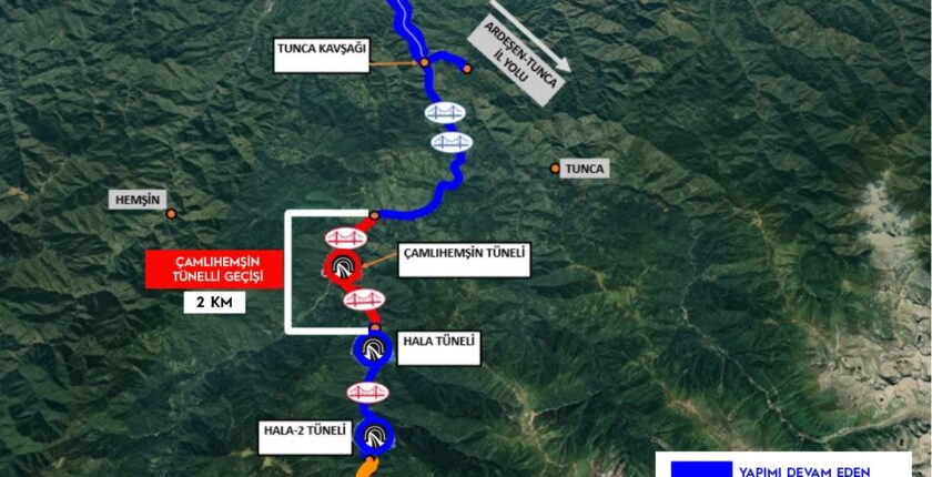 Ayder Yolunda Yeni Etap: Çamlıhemşin Tüneli ve Köprüler Pazartesi Günü Açılıyor
