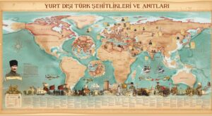 48 Ülkedeki 172 Türk Şehitliği Özel Haritada Bir Araya Getirildi