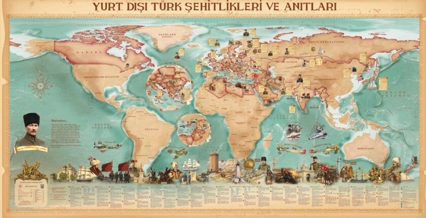 48 Ülkedeki 172 Türk Şehitliği Özel Haritada Bir Araya Getirildi