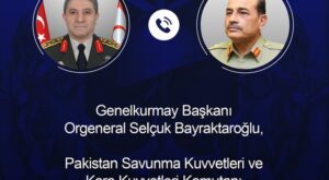Genelkurmay Başkanı Orgeneral Bayraktaroğlu Pakistanlı Mevkidaşı İle Görüştü