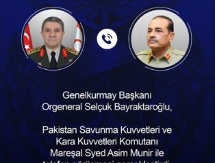 Genelkurmay Başkanı Orgeneral Bayraktaroğlu Pakistanlı Mevkidaşı İle Görüştü
