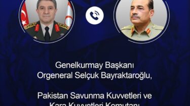 Genelkurmay Başkanı Orgeneral Bayraktaroğlu Pakistanlı Mevkidaşı İle Görüştü