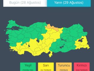 İçişleri Bakanlığı’ndan Çok Sayıda İl İçin Kuvvetli Sağanak Ve Fırtına Uyarısı