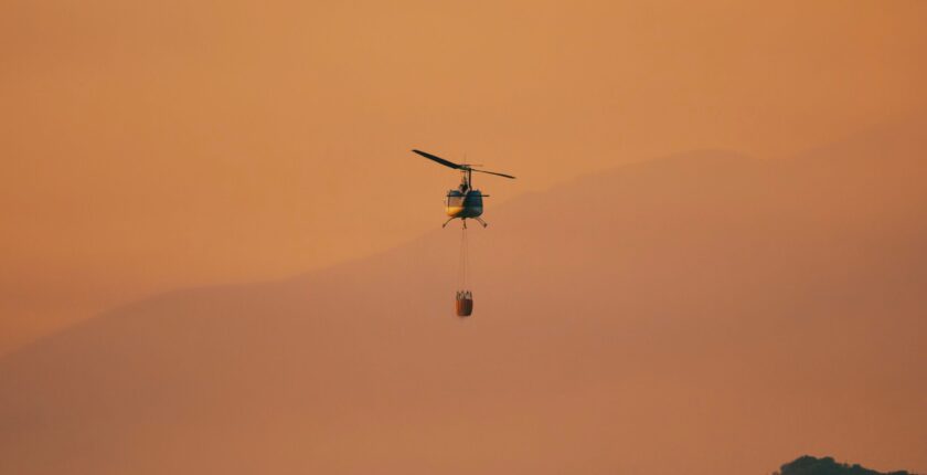 ABD’nin Utah eyaletinde orman yangınına müdahale eden helikopter düştü