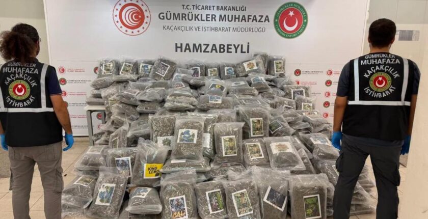 Hamzabeyli Sınır Kapısı’nda 287 Kilo Esrar Ele Geçirildi